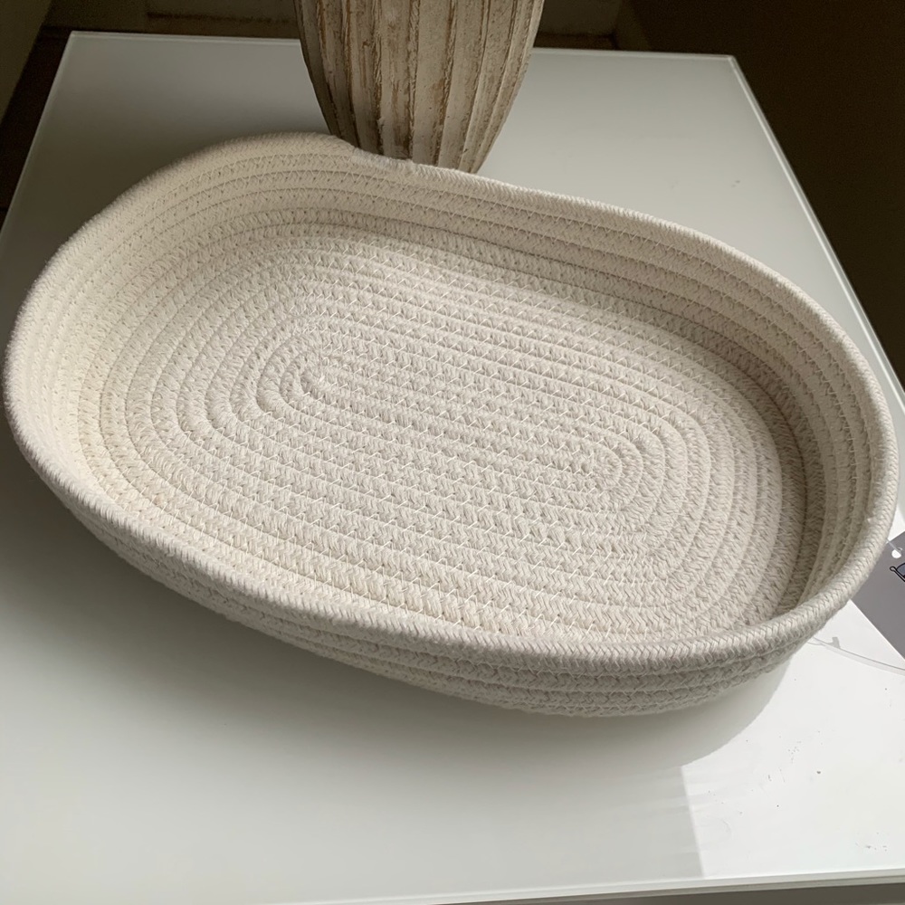 Decorative Woven Basket/Catch All Tray